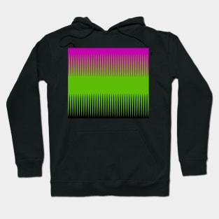 Wave Design Pink & Green Hoodie